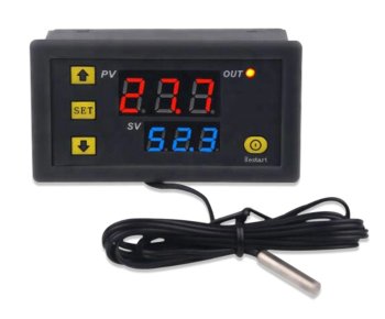 Digital Temperature Controller 12V, Thermostat -55 to 120°C with Waterproof Probe