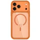 Tech-Protect MagPeak MagSafe CC vāciņš iPhone 18 Pro / 17 Pro, caurspīdīgs oranžs