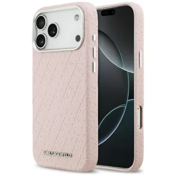 Karl Lagerfeld FW Stamped Karl MagSafe vāciņš iPhone 17 Pro Max - rozā | Phone Case Cover