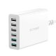 Сетевое зарядное устройство Blitzwolf BW-S15 6x USB, 60W, QC 3.0, белое