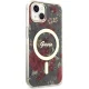 Guess iPhone 14 Plus Case Flower MagSafe, Green