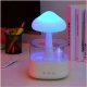 Ruhhy Air Humidifier with Night Light and Rain Effect, 450 ml, White