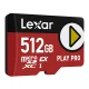 Atmiņas karte Lexar PLAY Pro microSD Express 7.1 512GB
