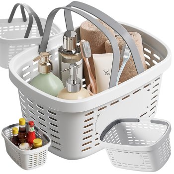 Корзина для хранения с ручками, органайзер для ванной и кухни для...