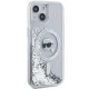 Karl Lagerfeld iPhone 15 / 14 / 13 Case Liquid Glitter Karl Head MagSafe, Transparent