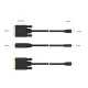 Orico XD-MDTD Mini DisplayPort uz DVI video kabelis 2 m, melns