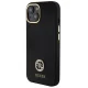 Guess Silicone Logo Strass 4G vāciņš iPhone 15 / 14 / 13, melns