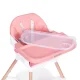 Детский стульчик для кормления ECOTOYS 2 в 1, розовый