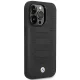 Чехол BMW Leather Seats Pattern MagSafe для iPhone 14 Pro, черный