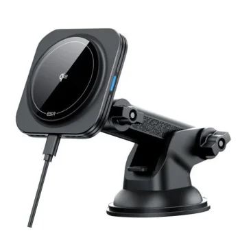 Магнитный автодержатель ESR Halolock Qi2 15W MagSafe, черный