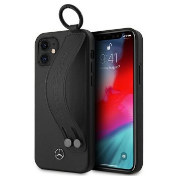 Mercedes iPhone 12 mini Case Strap Line, Black