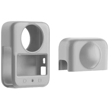 Silikona vāciņš ar lēcas aizsargu PULUZ priekš DJI Osmo 360, pelēks