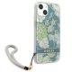Guess vāciņš iPhone 13 mini Flower Strap zaļš