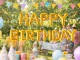 Happy Birthday folijas balonu virtene dzimšanas dienas dekorācija, zelta
