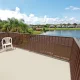 Пластиковая сетка QUADRA 10, 1x5 м, 10x10 мм, коричневая