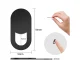 3x Sliding Webcam Covers for Laptop and Phone, Black