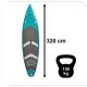 Piepūšamais vienvietīgs SUP dēlis komplekts (līdz 150kg) l Inflatable One-Seater SUP Board