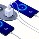 Сетевое зарядное устройство 3mk Hyper GaN 20W USB-C USB-A, белое