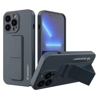 Wozinsky Kickstand Case vāciņš iPhone 13 mini ar statīvu, tumši zils