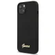 Чехол Guess Silicone Script MagSafe для iPhone 13 6.1\", черный