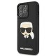 Apple iPhone 13 Pro 6.1\" Karl Lagerfeld 3D Rubber Karl`s Head Case Cover (KLHCP13LKH3DBK), Black