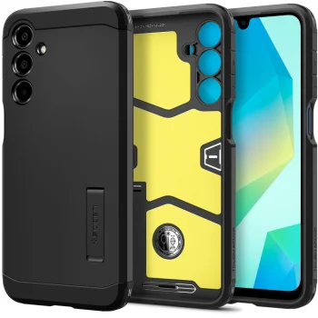 Samsung Galaxy A16 4G / 5G ( SM-A166 / SM-A165 ) Spigen Tough Armor Case Cover, Black | Telefona Vāciņš Maciņš...