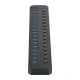 Orico CT2U3-16AB 16 portu USB-A 3.0 centrmezgls ar slēdžiem, melns