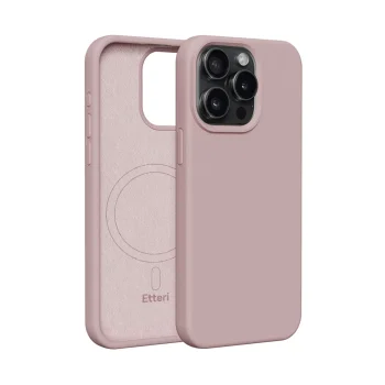 Etteri Silicone Mag vāciņš Apple iPhone 15 Pro 6.1" gaiši rozā