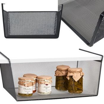Metāla grozs piekaramais virtuves plaukts organizators zem plaukta | Basket metal basket suspended kitchen shelf...