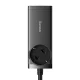 Зарядная станция Baseus GaN3 Pro 100W 2xUSB-A 2xUSB-C + кабель 1м, черная