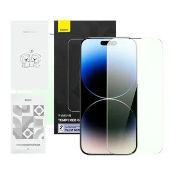Защитное стекло Baseus Crystal Series для iPhone 14 Pro с фильтром синего света