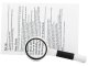 Classic Magnifying Glass with 50mm Glass Lens, 7x Magnification, Black/White