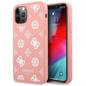 Guess iPhone 12 Pro Max vāciņš Peony Collection rozā