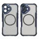 Leading Series MagSafe silikona vāciņš iPhone 16, zils