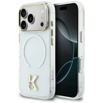 Чехол Karl Lagerfeld IML K Head Logo MagSafe для Apple iPhone 17 Pro, прозрачный