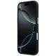 Mercedes Leather Semi Wrap Iconic Line MagSafe vāciņš iPhone 17 Pro Max Melns