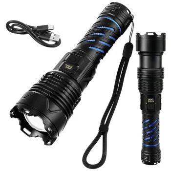 Taktiskais LED lukturis Trizand 26949 1500lm 5000mAh, melns