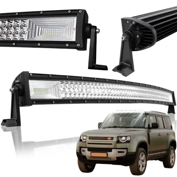 LED darba lukturis 132 cm 192+42 LED 675W 12V-24V IP68 Combo, melns