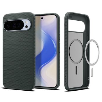 Чехол Spigen Liquid Air Mag MagSafe для Google Pixel 10 Pro XL — зелёный