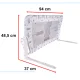 Bērnu Drošības Aizsargbarjera Gultai, 90 cm, Zilonis | Baby Toddler Side Safety Protective Bed Rail Barrier