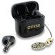 Guess Glossy Effect Printed Classic Logo & Charm TWS headphones - black