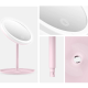 Kosmētisks Galda Spogulis ar LED Apgaismojumu, Rozā | Round Make-up Table Mirror with LED Lighting