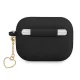 Guess Silicone Charm Heart AirPods Pro Case, Black
