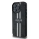 Guess iPhone 16 Pro Max vāciņš 4G Printed Stripes MagSafe, melns