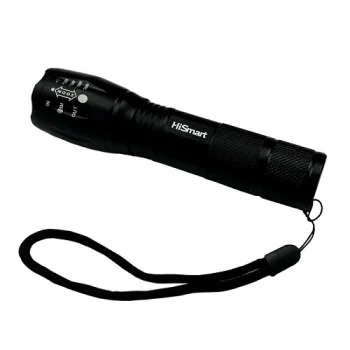 Светодиодный фонарь 10W 1000lm с зумом и USB-зарядкой, черный
