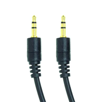 Audio kabelis 3.5 mm AUX (M-M), 1.5 m, melns