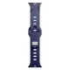 3mk Apple Watch 42 / 44 / 45 / 49 mm silikona siksniņa, zila