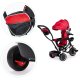 Ecotoys JM-066-9 RED Tricycle with Swivel Seat and Canopy, Red