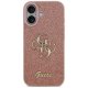 Guess Fixed Glitter Big 4G Phone Case Cover iPhone 17 - Pink