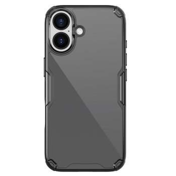 Nillkin Nature TPU Pro vāciņš iPhone 17 - caurspīdīgi melns | Phone Case Cover Translucent Black